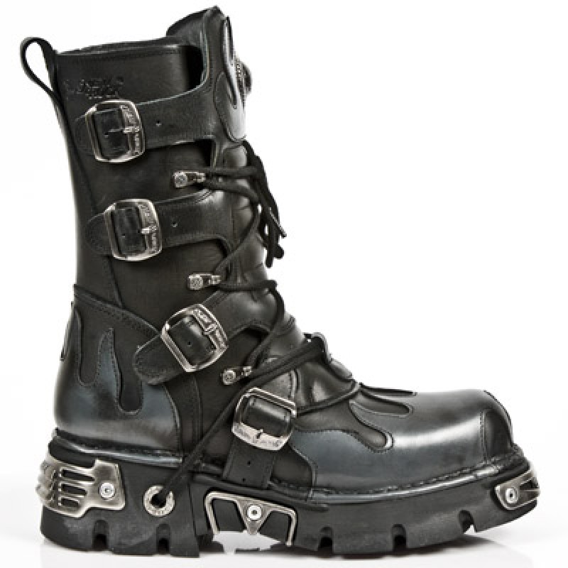 New Rock Boots - M.591-S2 Silver Flame Reactor Sole